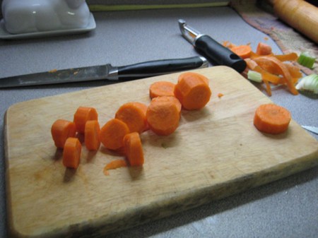 chopped carrots