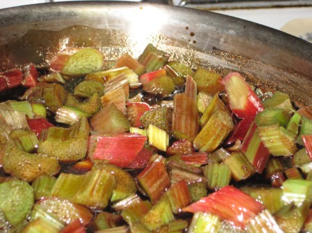 cooking rhubarb