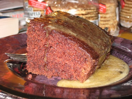 chocolate cake & sauce chocolate cake & sauce