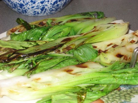 dished bok choi