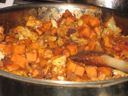 sweet potato aloo gobi