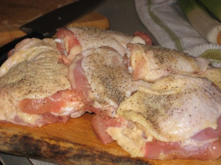raw chicken