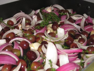 grapes & onions