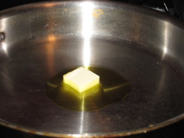 butter-oil in pan