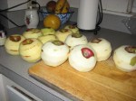 peeled apples