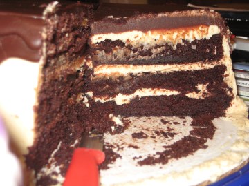 chocolate - peanutbutter cake