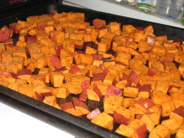 unroasted sweet potatoes