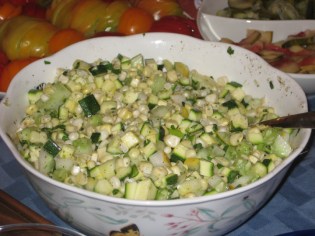 corn & zucchini salad