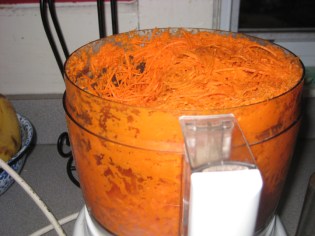 shredded carrot